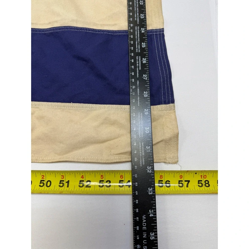 Vtg Annin Defiance Israel Flag 100% Cotton Bunting 32x58 Girl Scout Mariner Ship
